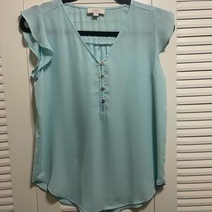 Loft Women's Blue Sleeveless Top